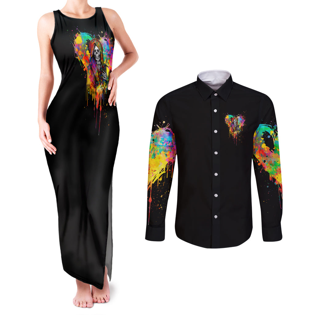 lgbt-couples-matching-tank-maxi-dress-and-long-sleeve-button-shirts-love-is-love-pride