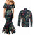 skulls-and-snakes-couples-matching-mermaid-dress-and-long-sleeve-button-shirt