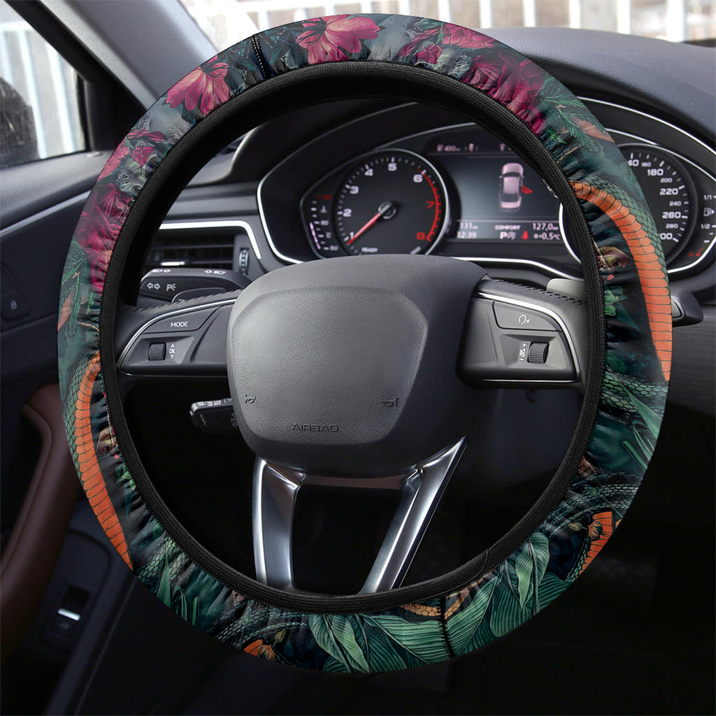 Skulls and Snakes Steering Wheel Cover