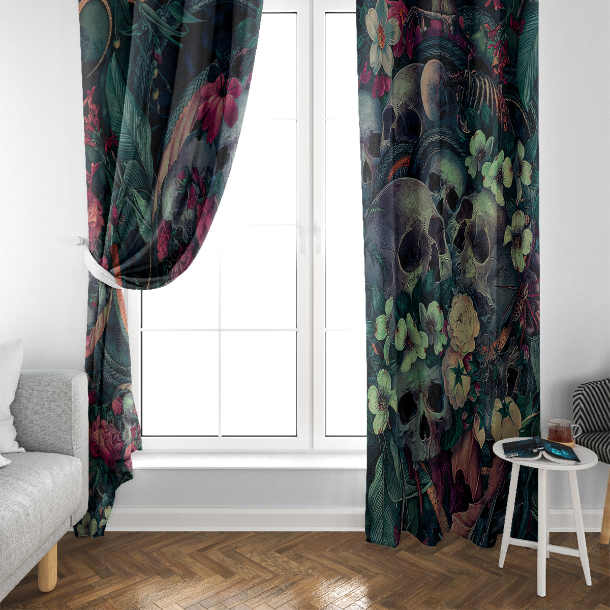 skulls-and-snakes-window-curtain