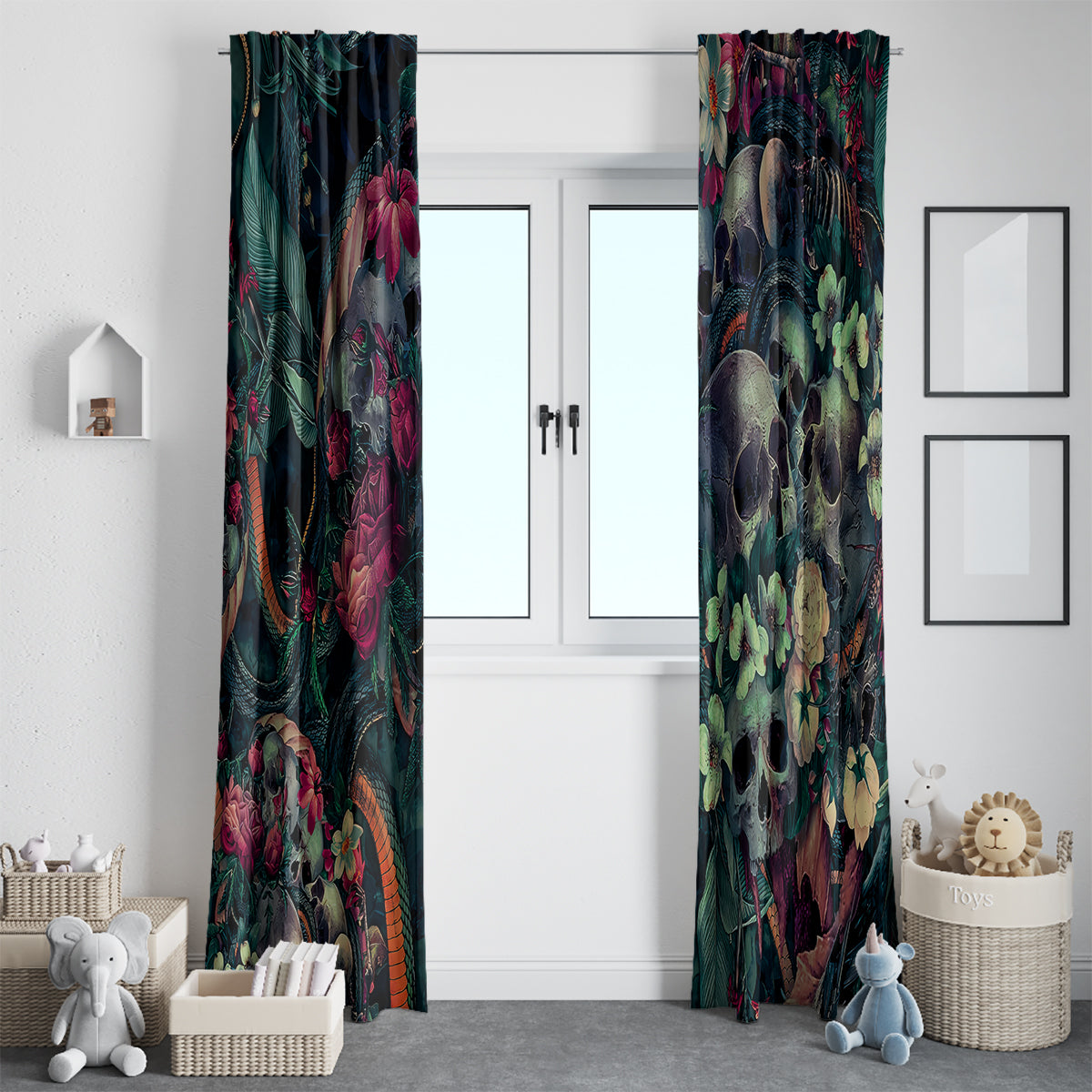 skulls-and-snakes-window-curtain