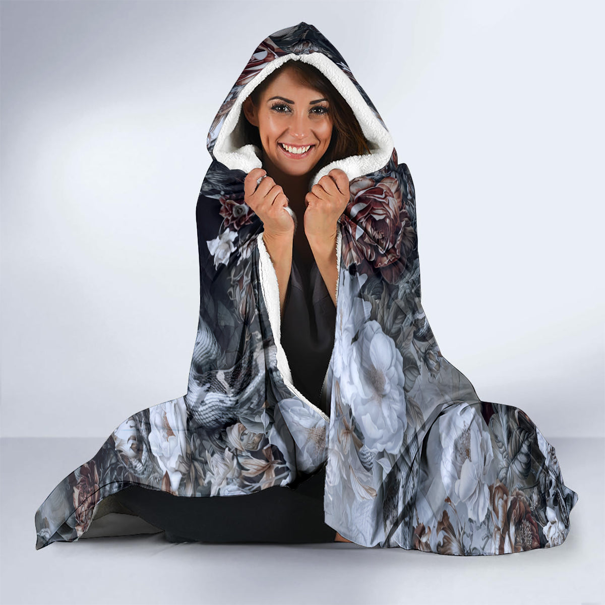skulls-roses-and-white-snakes-hooded-blanket
