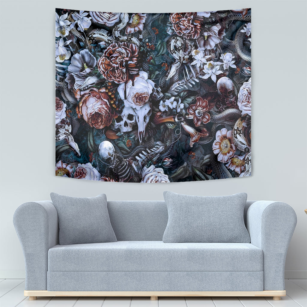 skulls-white-nightmare-tapestry