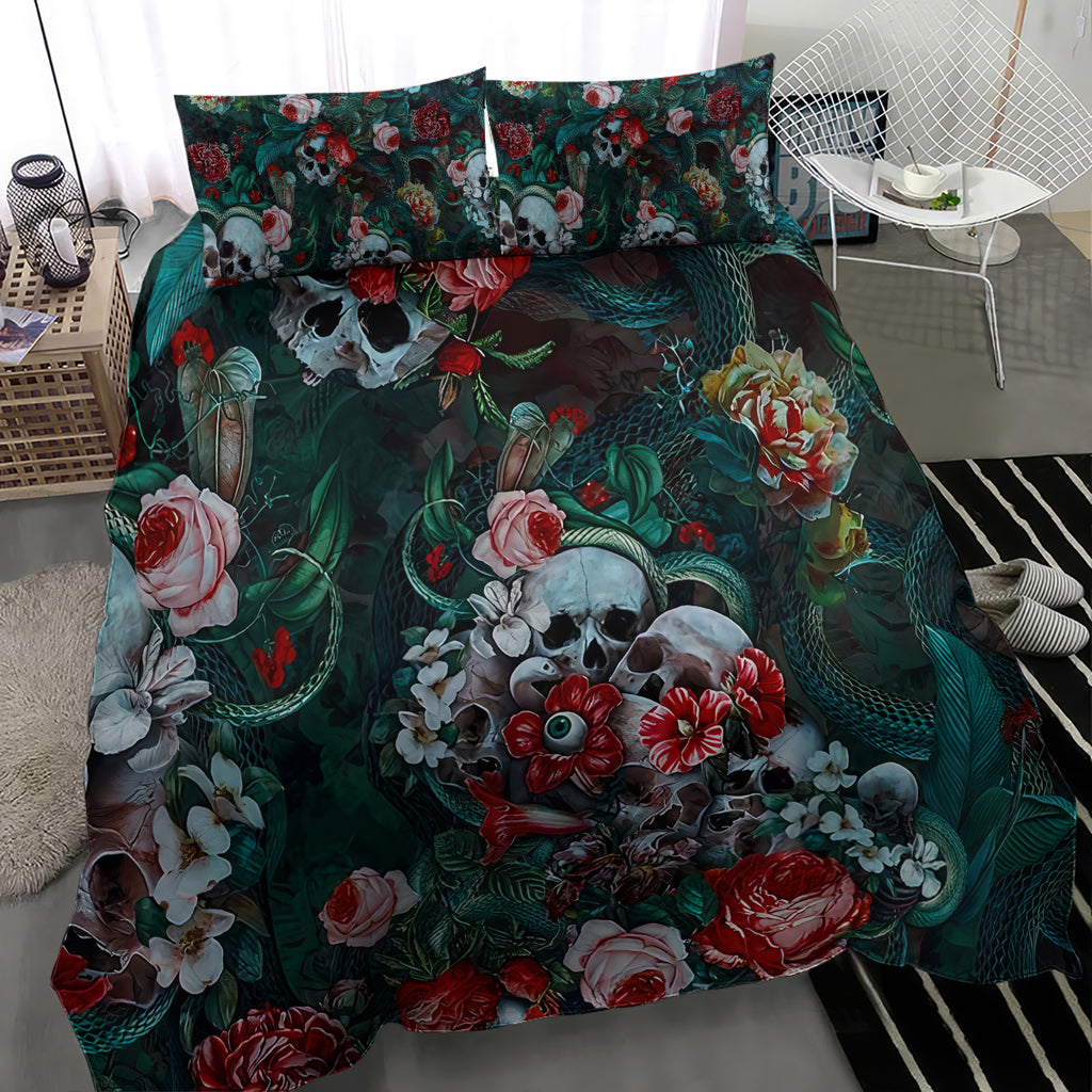 green-poison-bedding-set
