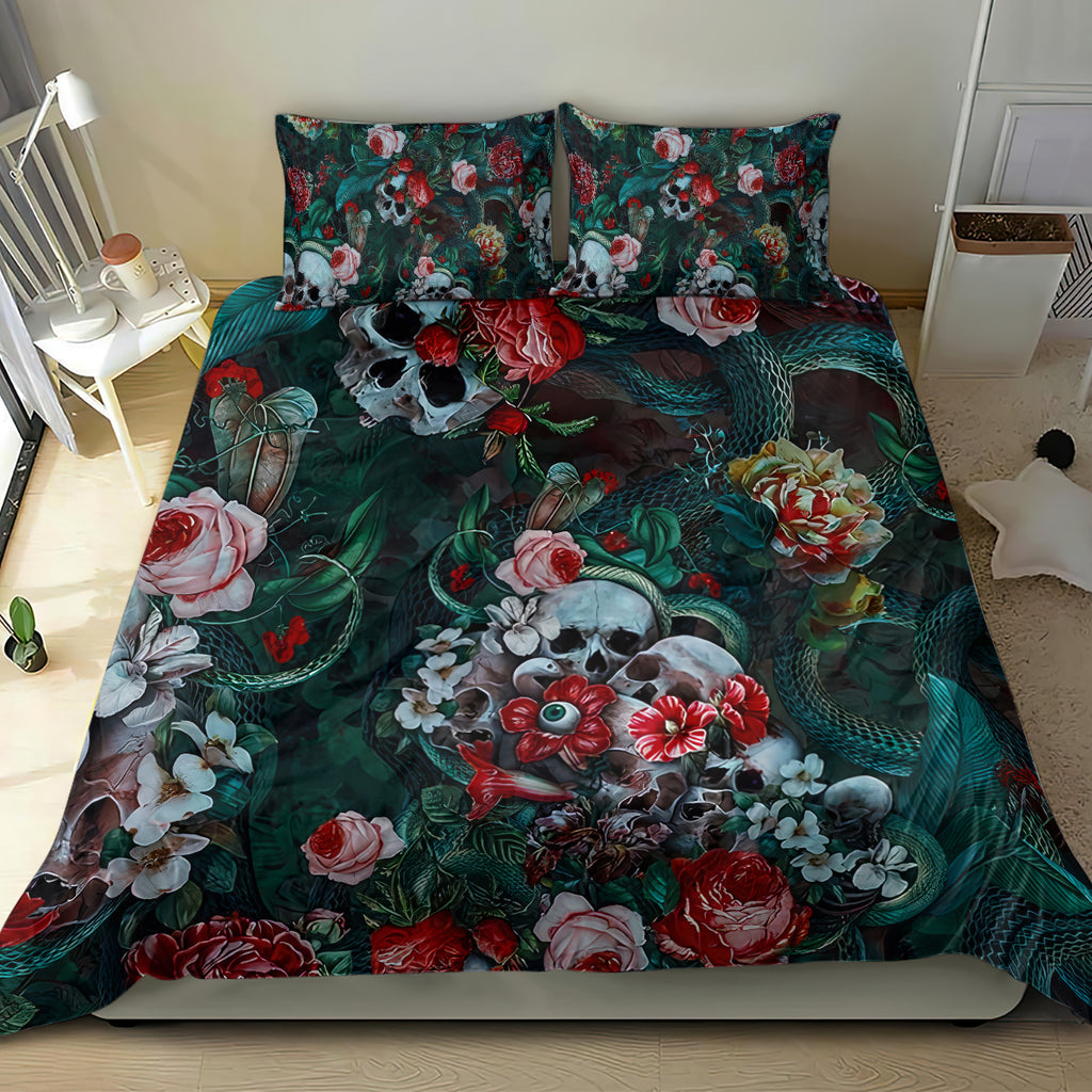 green-poison-bedding-set