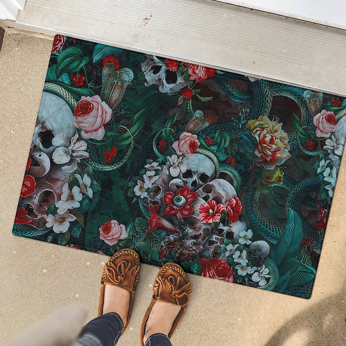 green-poison-rubber-doormat