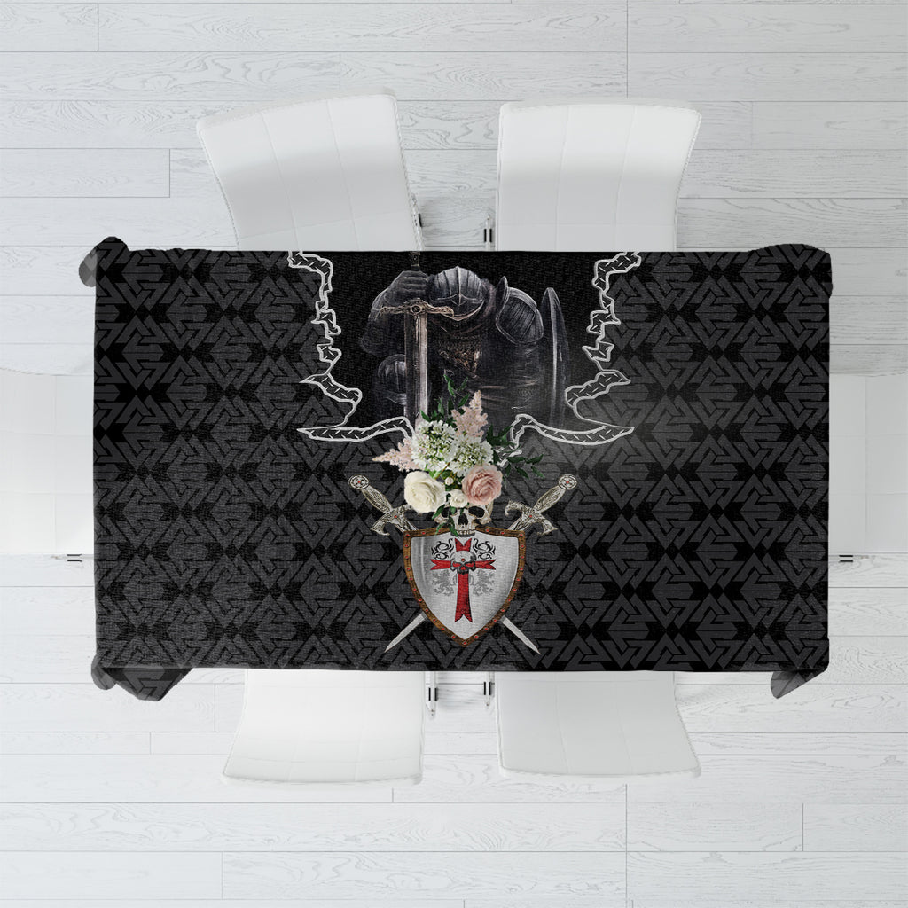 personalised-knights-templar-warrior-skull-tablecloth