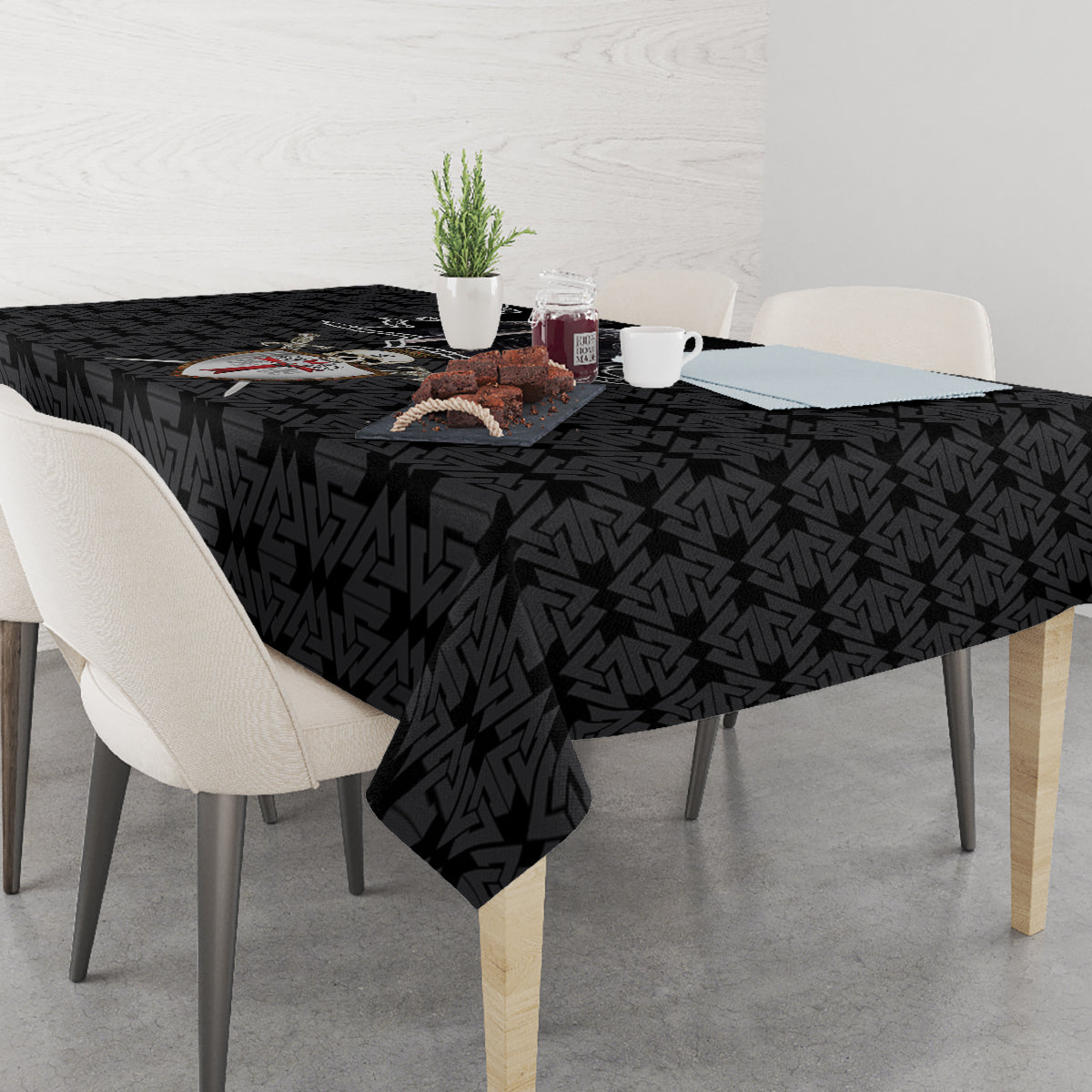 personalised-knights-templar-warrior-skull-tablecloth