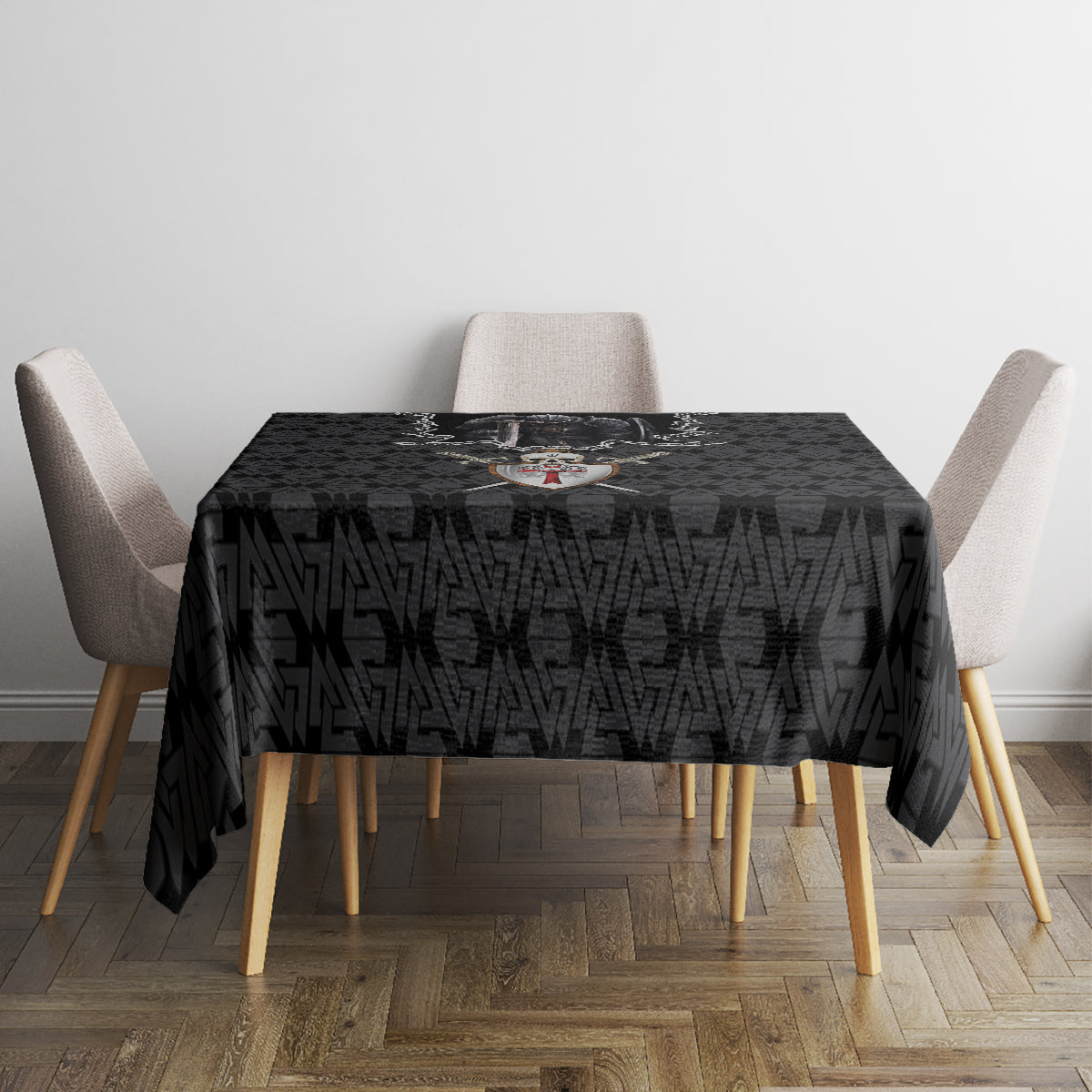 personalised-knights-templar-warrior-skull-tablecloth