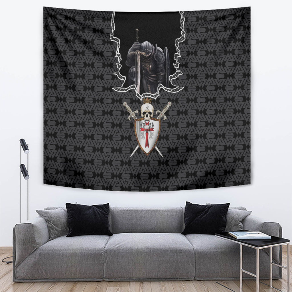 personalised-knights-templar-warrior-skull-tapestry