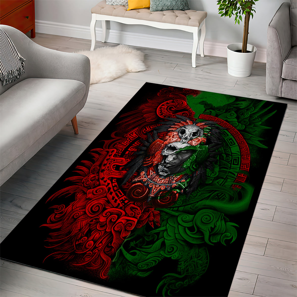 skulls-aztec-warriors-area-rug