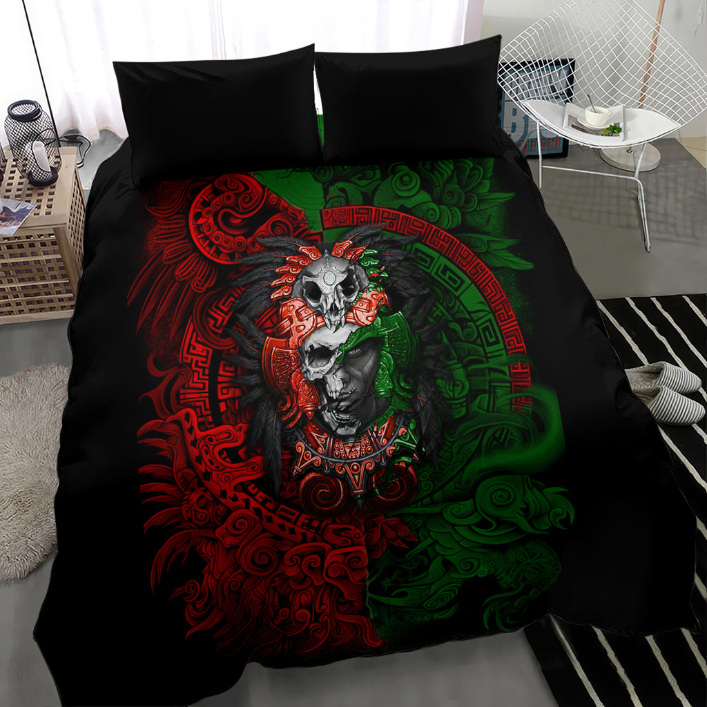 skulls-aztec-warriors-bedding-set