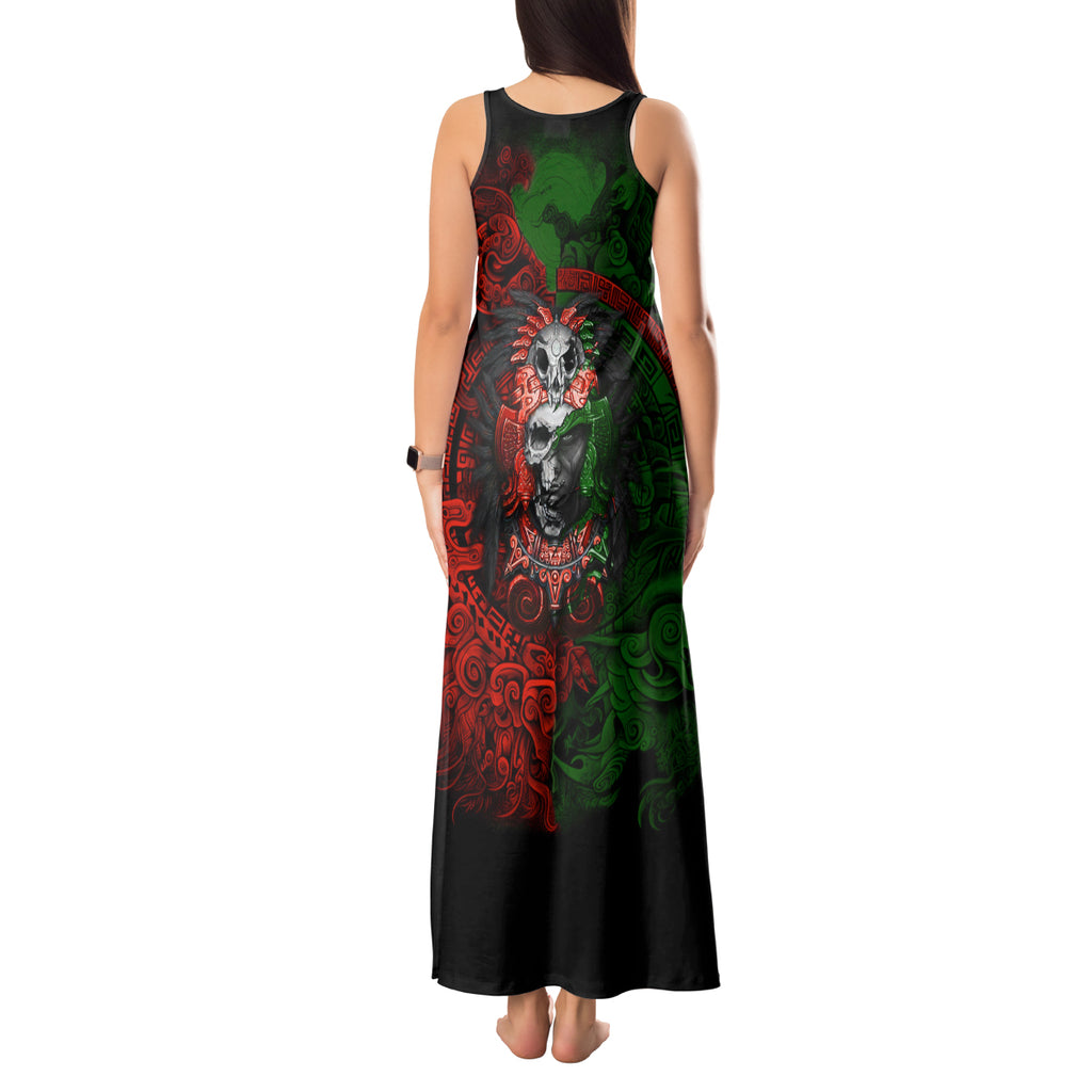 skulls-aztec-warriors-tank-maxi-dress