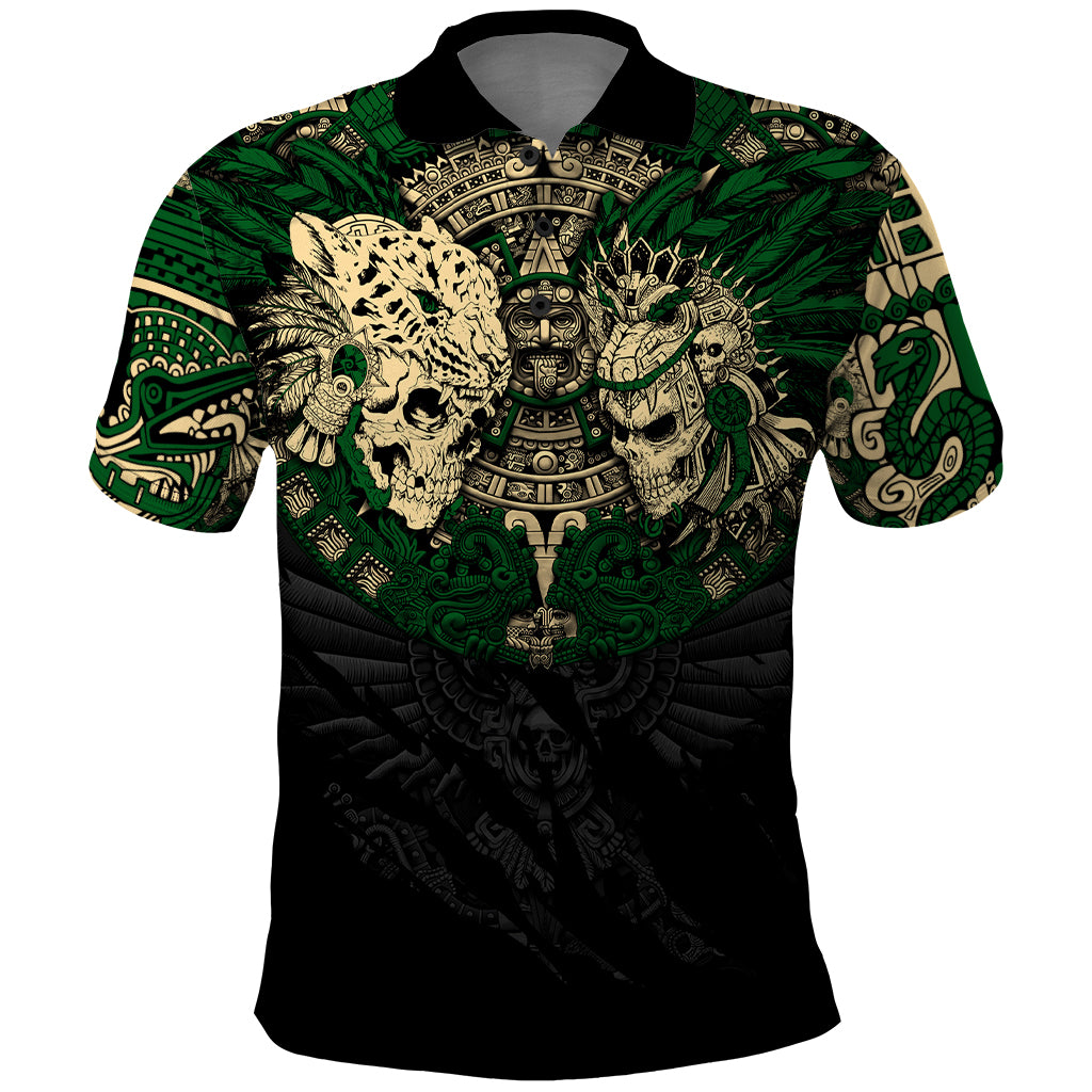 aztec-warrior-skulls-polo-shirt