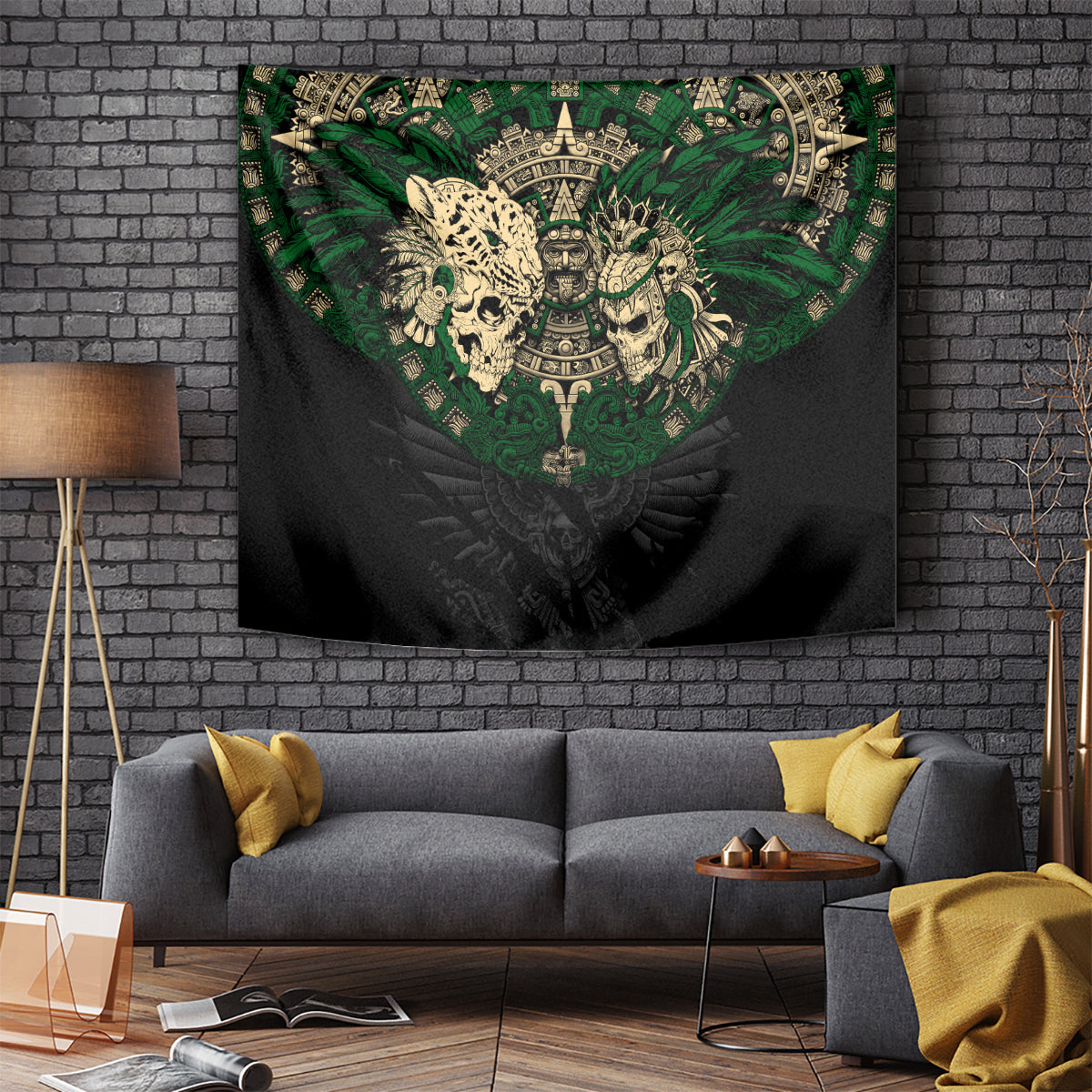 aztec-warrior-skulls-tapestry