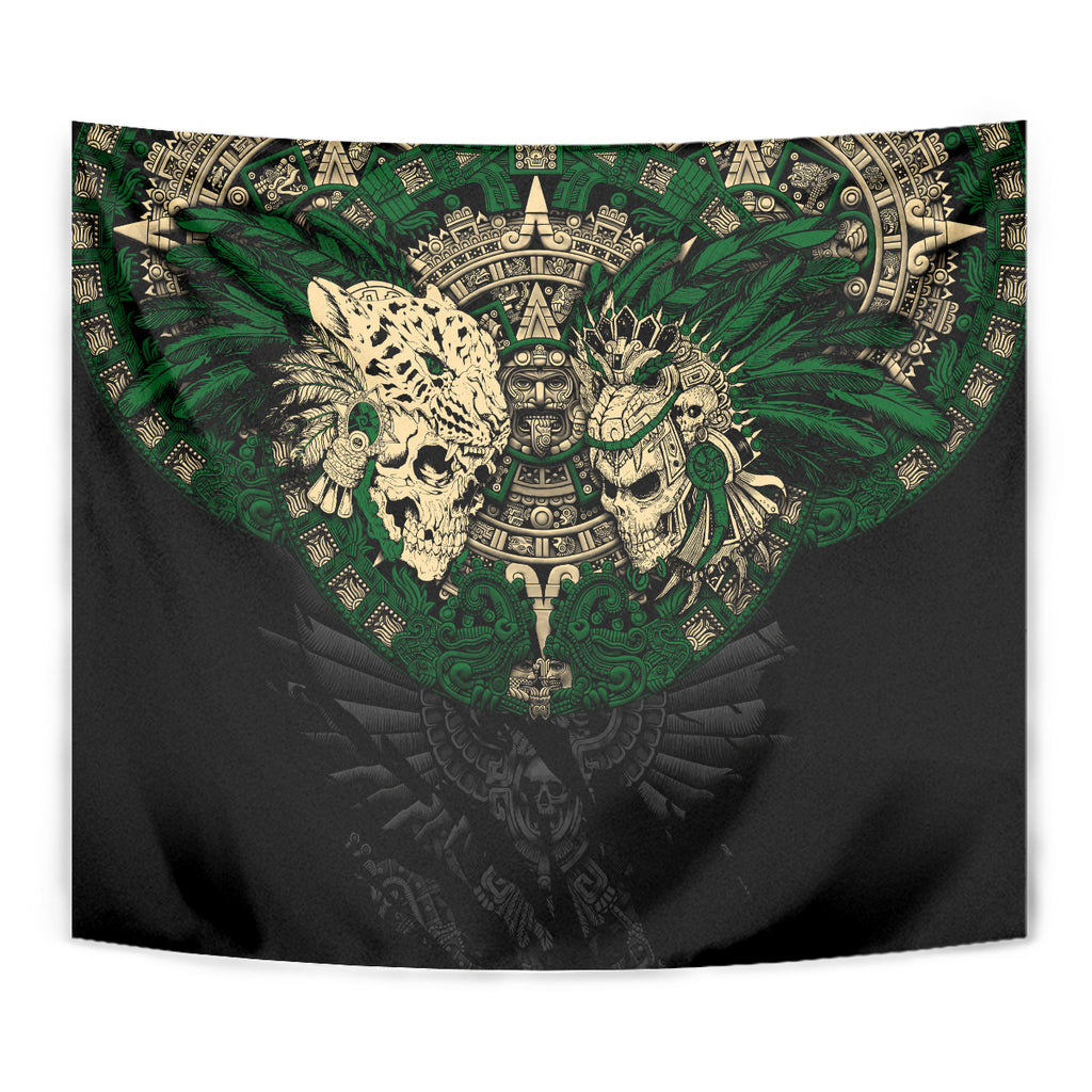 aztec-warrior-skulls-tapestry