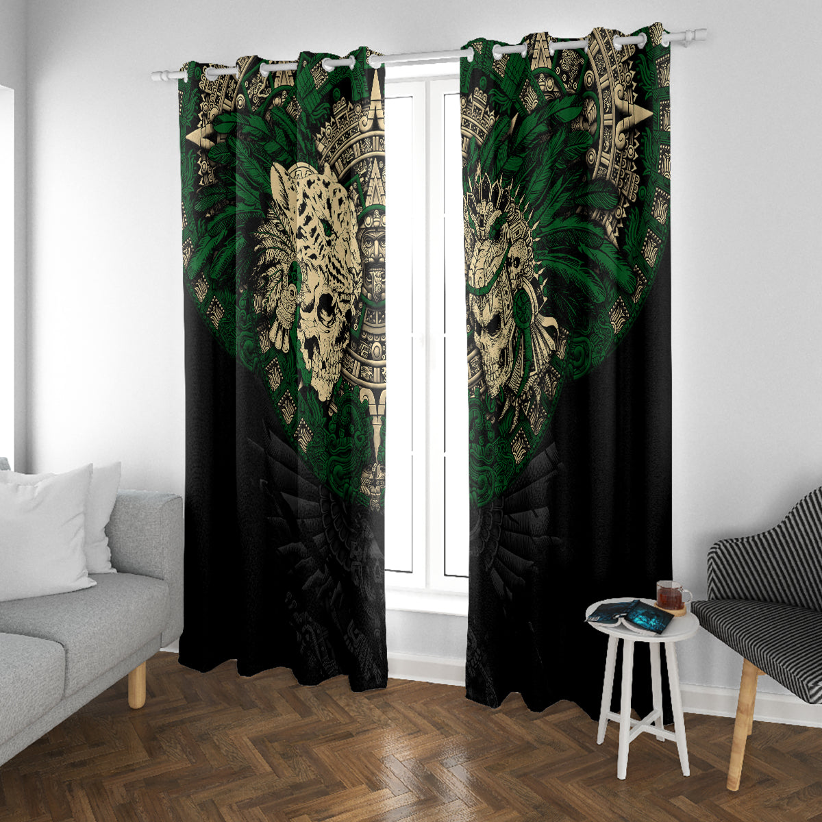 aztec-warrior-skulls-window-curtain
