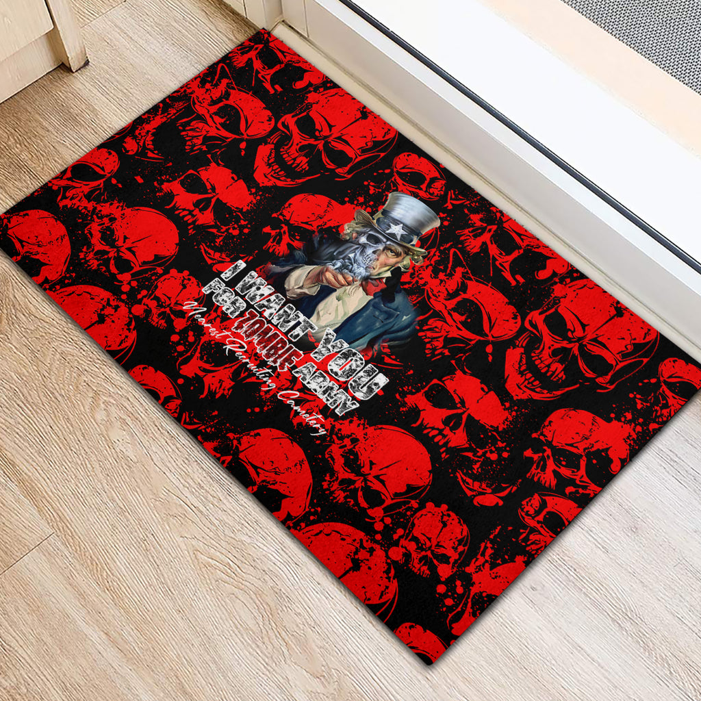 zombie-army-rubber-doormat-i-want-you