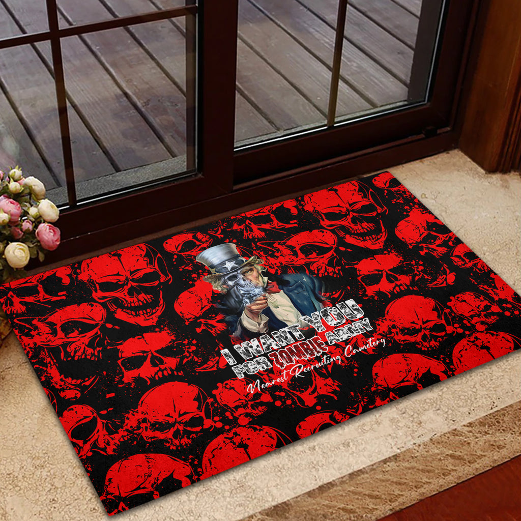 zombie-army-rubber-doormat-i-want-you