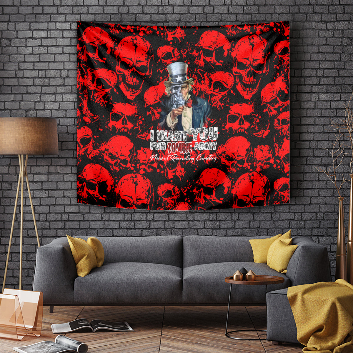 zombie-army-tapestry-i-want-you