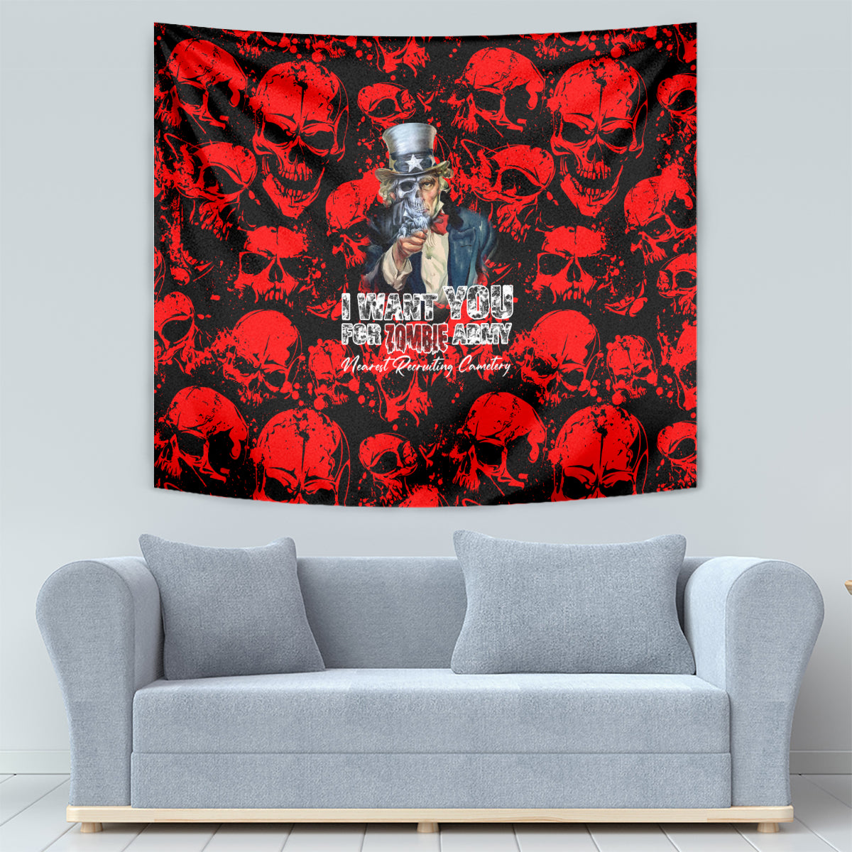 zombie-army-tapestry-i-want-you