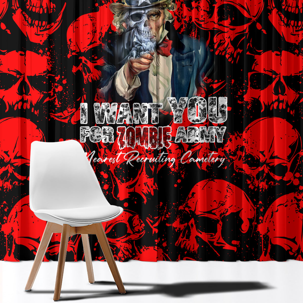 zombie-army-window-curtain-i-want-you