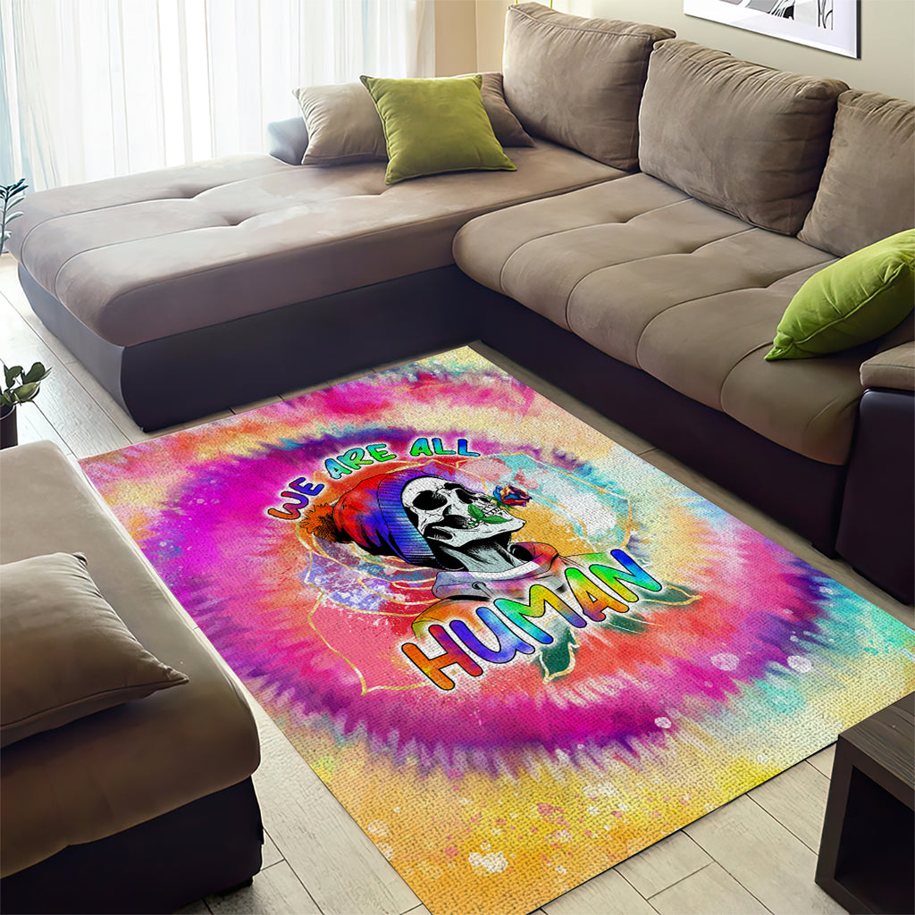 we-are-all-human-lgbt-area-rug-skull-tie-dye