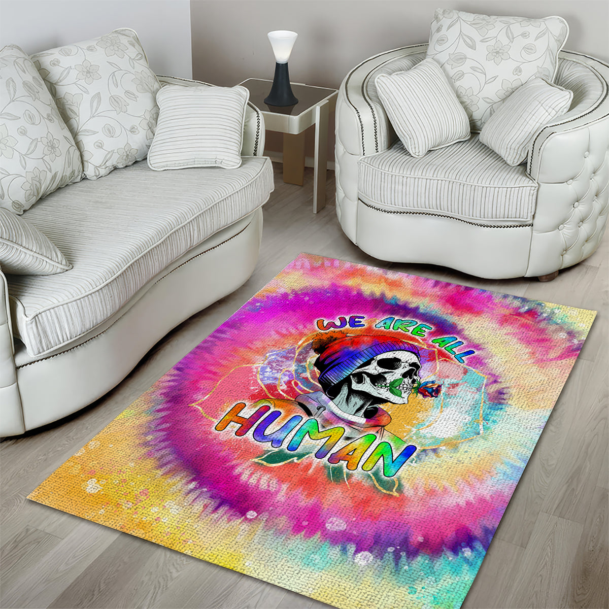 we-are-all-human-lgbt-area-rug-skull-tie-dye