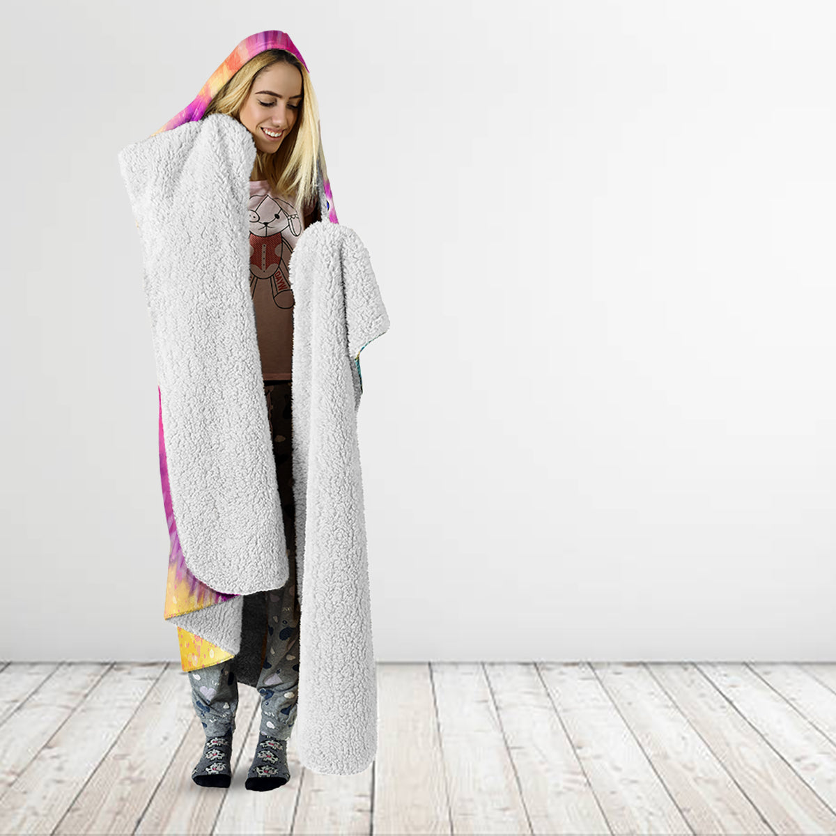 we-are-all-human-lgbt-hooded-blanket-skull-tie-dye