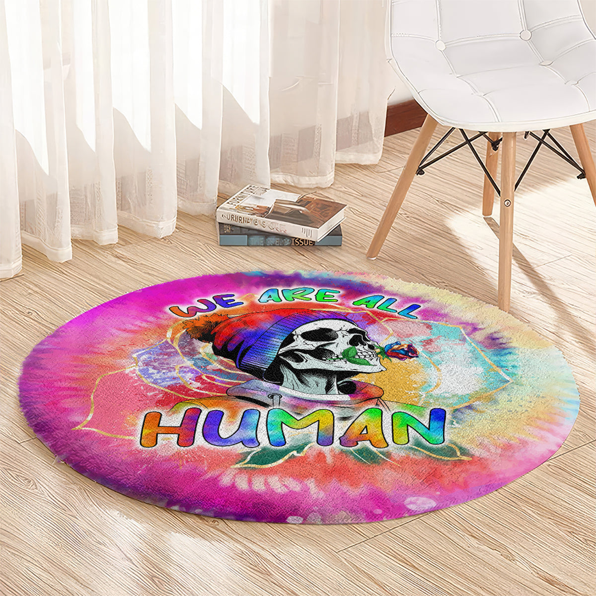 we-are-all-human-lgbt-round-carpet-skull-tie-dye