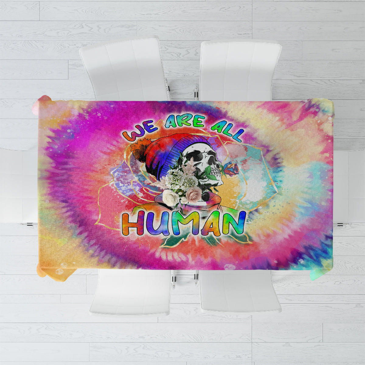 we-are-all-human-lgbt-tablecloth-skull-tie-dye