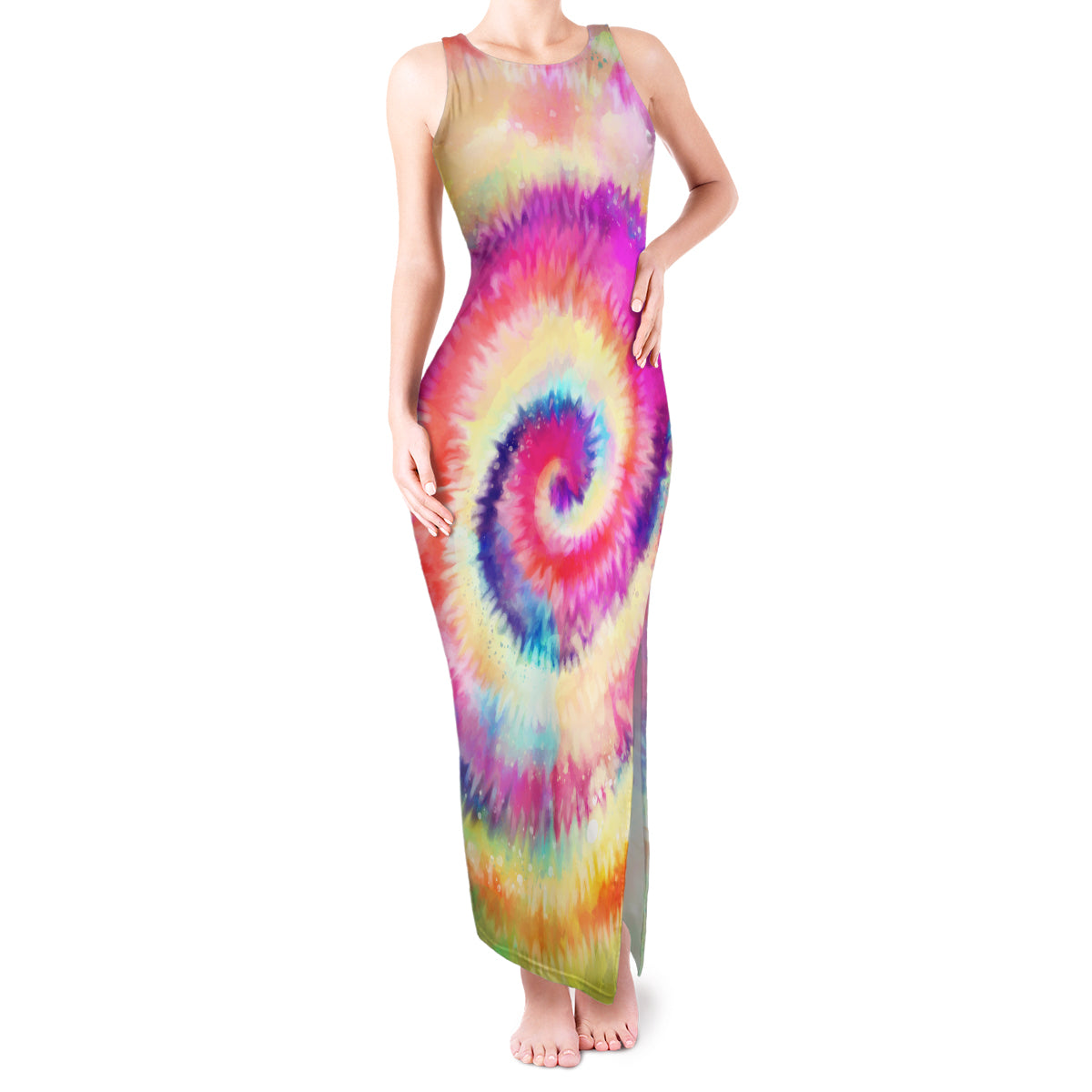 we-are-all-human-lgbt-tank-maxi-dress-skull-tie-dye