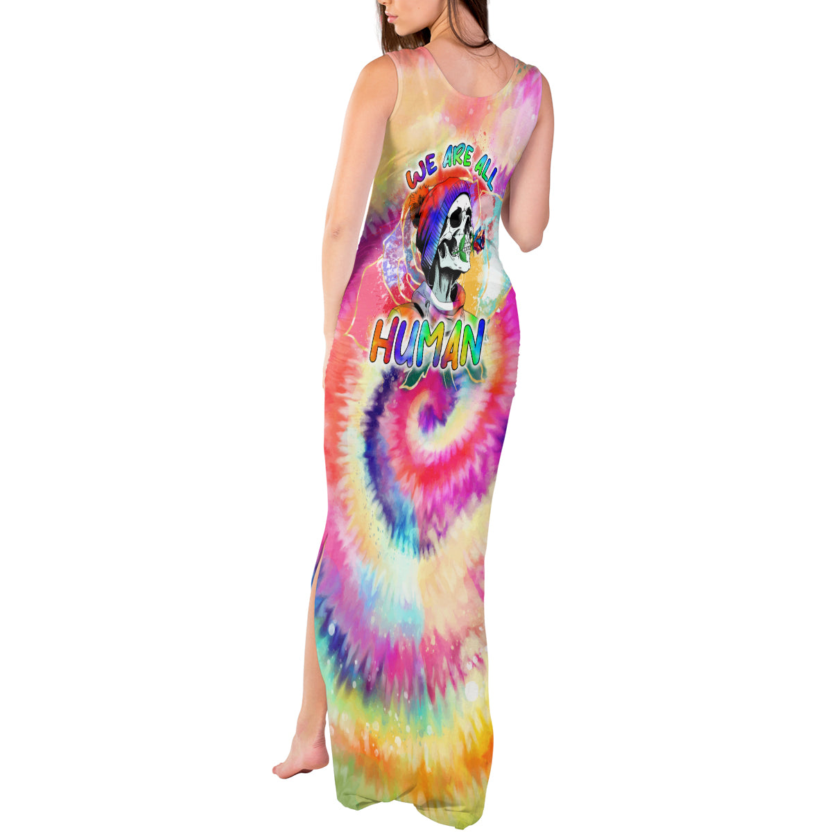 we-are-all-human-lgbt-tank-maxi-dress-skull-tie-dye