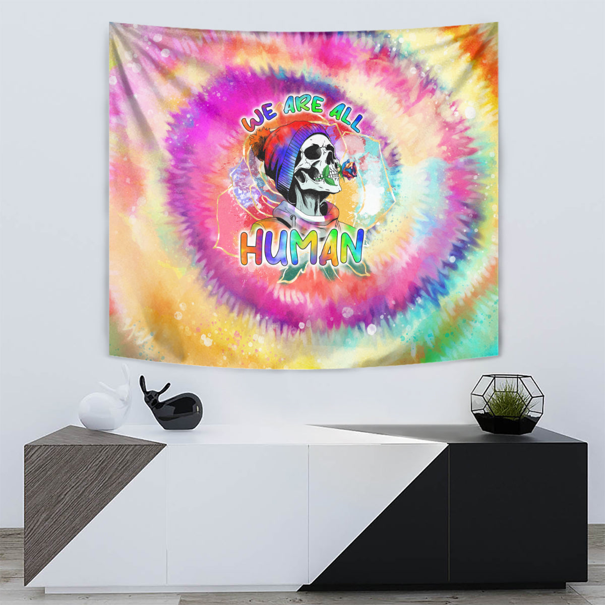 we-are-all-human-lgbt-tapestry-skull-tie-dye