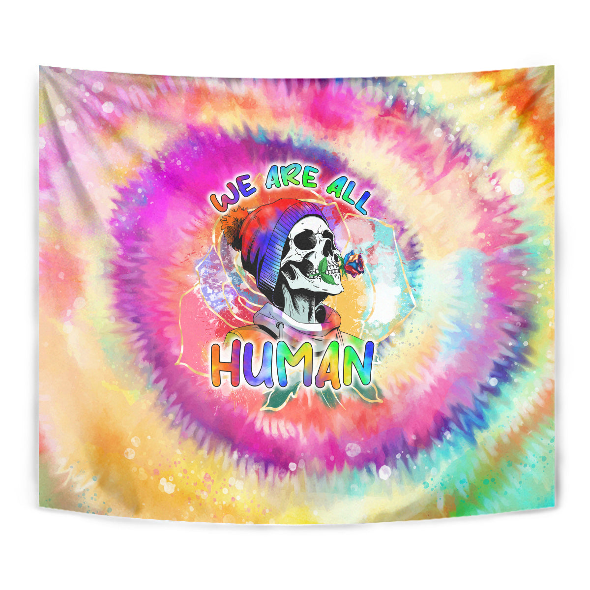 we-are-all-human-lgbt-tapestry-skull-tie-dye