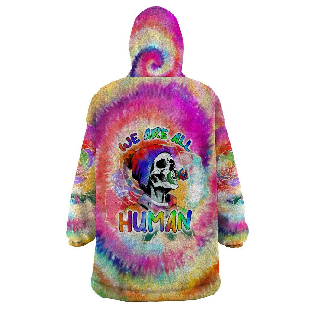 we-are-all-human-lgbt-wearable-blanket-hoodie-skull-tie-dye