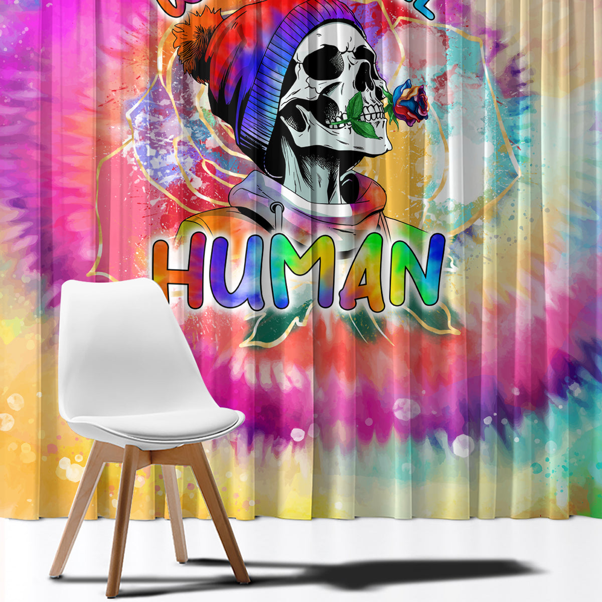 we-are-all-human-lgbt-window-curtain-skull-tie-dye