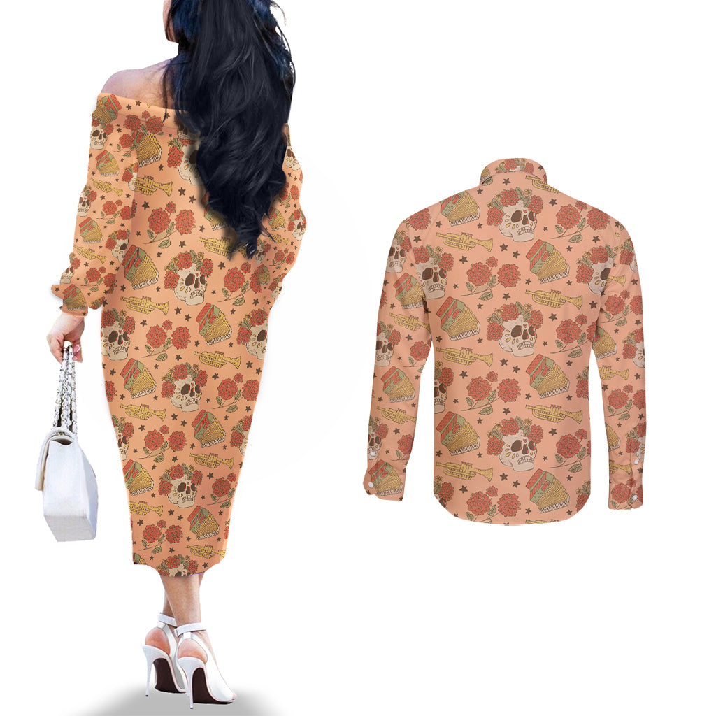 day-of-the-dead-couples-matching-off-the-shoulder-long-sleeve-dress-and-long-sleeve-button-shirt-sugar-skulls