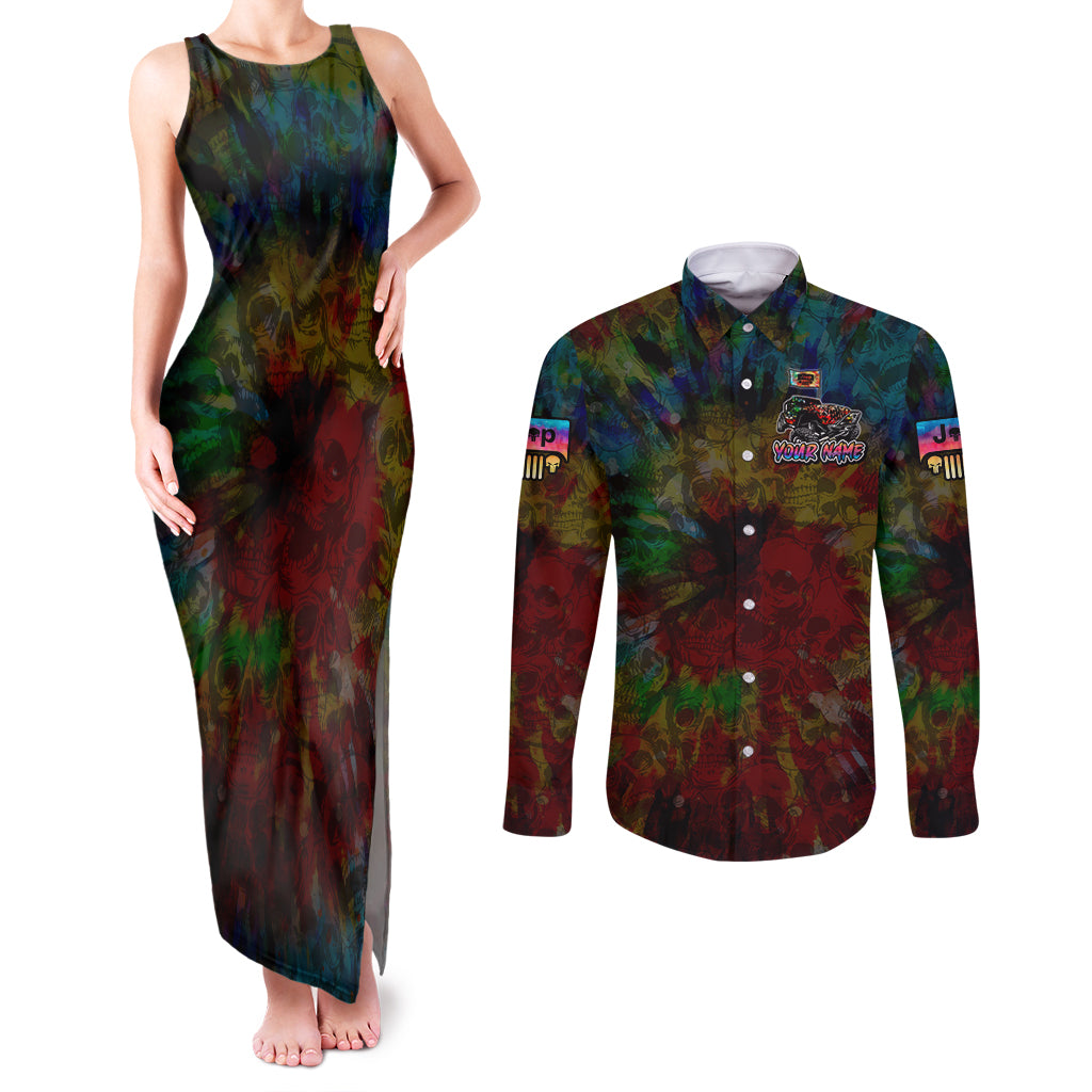 lgbt-jeep-skull-live-with-pride-couples-matching-tank-maxi-dress-and-long-sleeve-button-shirt