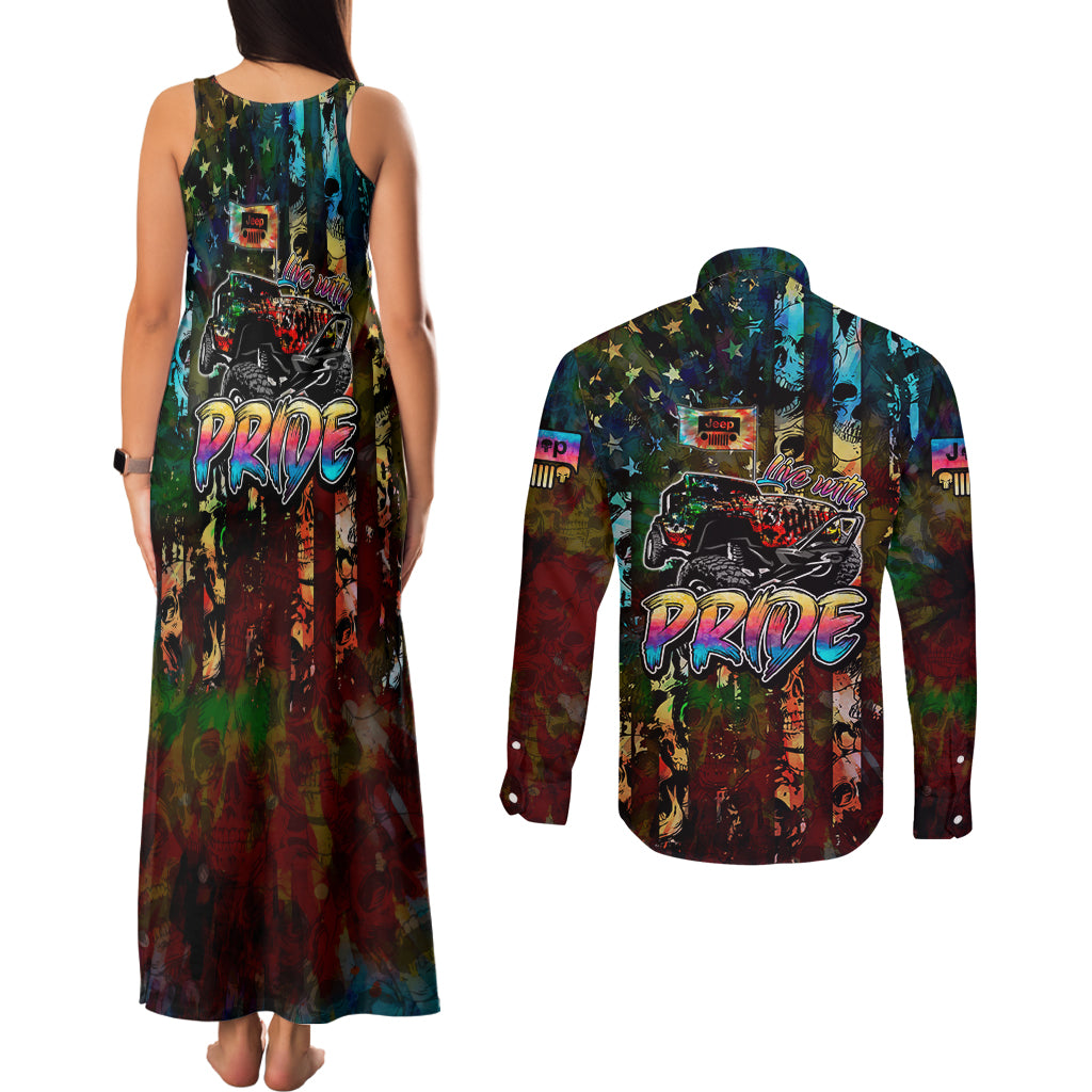 lgbt-jeep-skull-live-with-pride-couples-matching-tank-maxi-dress-and-long-sleeve-button-shirt