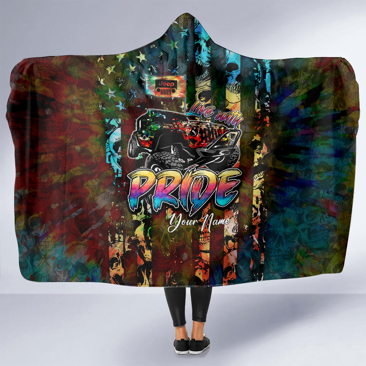 lgbt-jeep-skull-live-with-pride-hooded-blanket