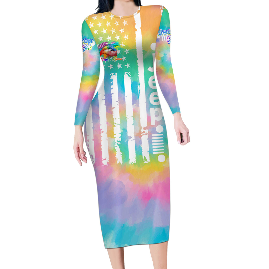 jeep-girl-long-sleeve-bodycon-dress-tie-dye-american-flag-lips