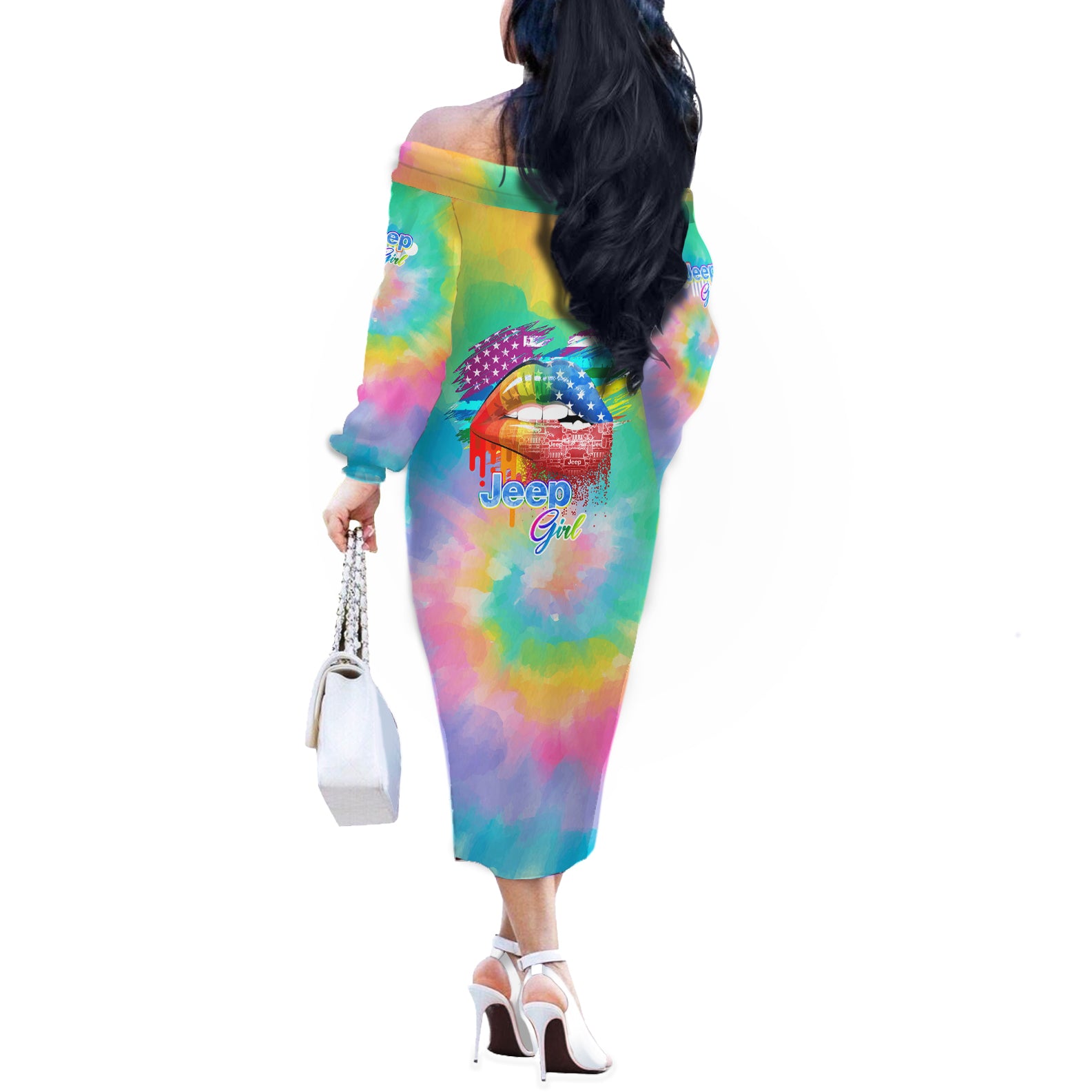 jeep-girl-off-the-shoulder-long-sleeve-dress-tie-dye-american-flag-lips