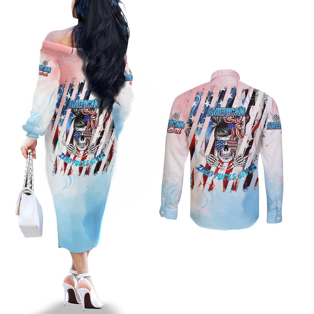 skull-girl-couples-matching-off-the-shoulder-long-sleeve-dress-and-long-sleeve-button-shirt-never-fck-given