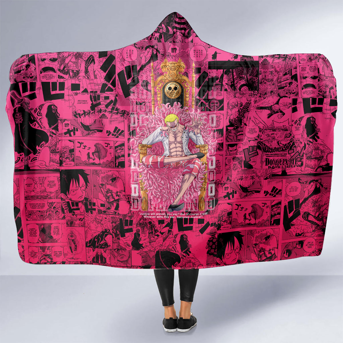 donquixote-doflamingo-joker-hooded-blanket-pink-style