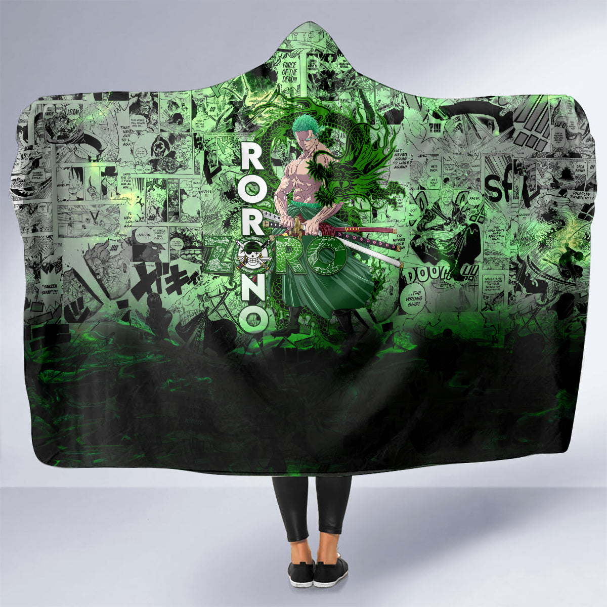one-piece-roronoa-zoro-hooded-blanket-dragon-twister-style