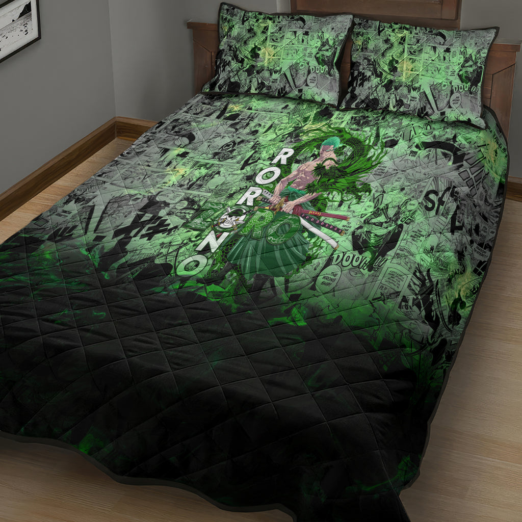 one-piece-roronoa-zoro-quilt-bed-set-dragon-twister-style