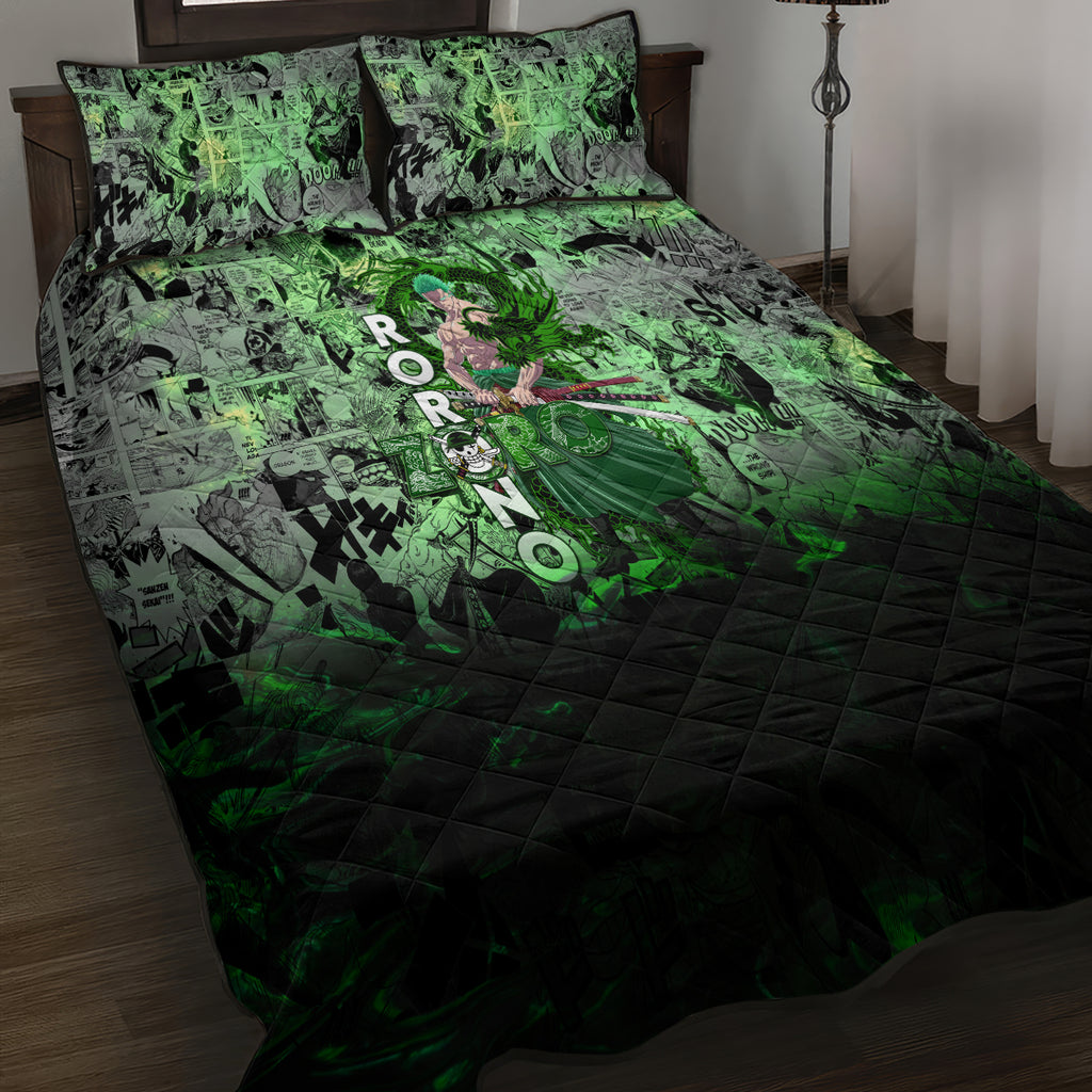 one-piece-roronoa-zoro-quilt-bed-set-dragon-twister-style
