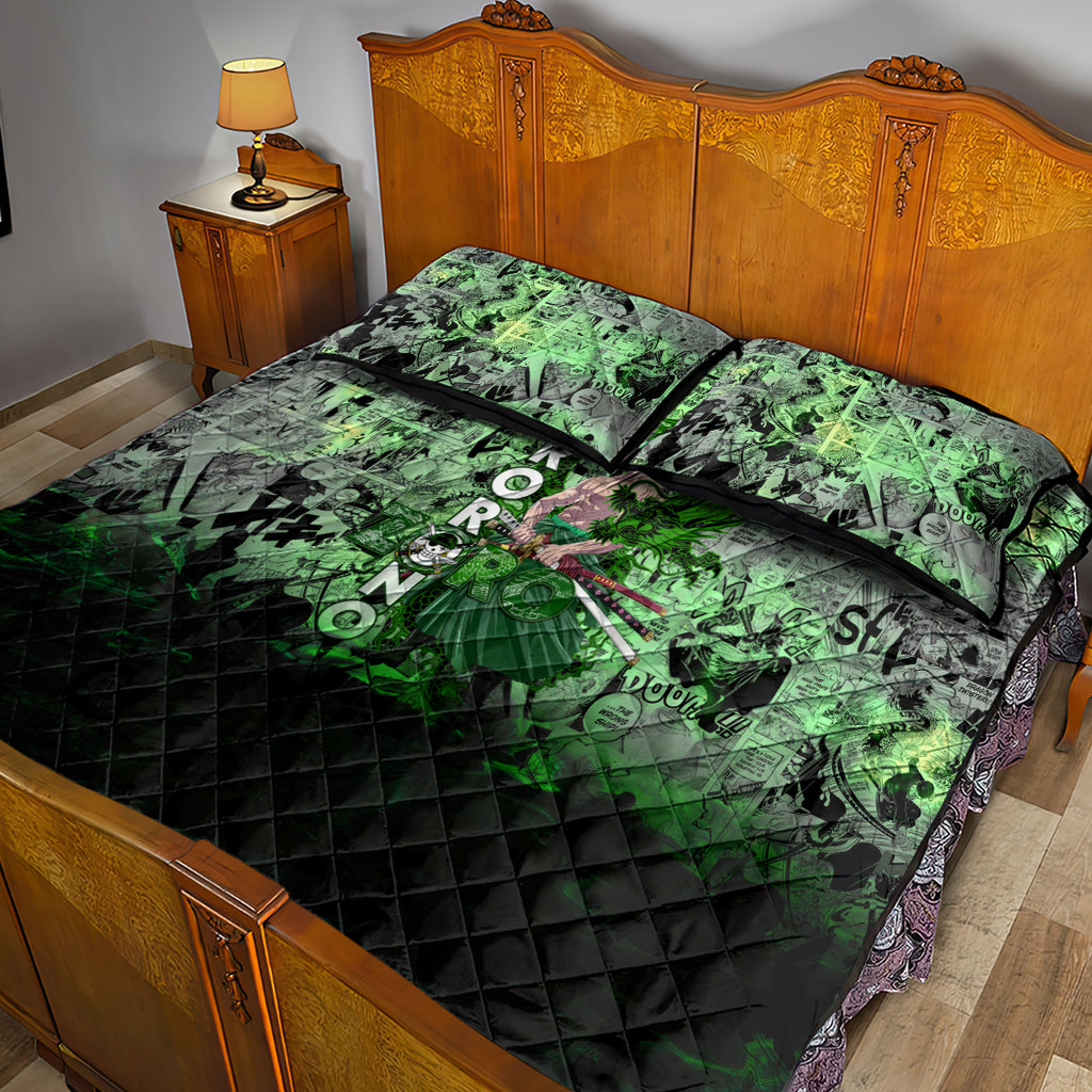 one-piece-roronoa-zoro-quilt-bed-set-dragon-twister-style