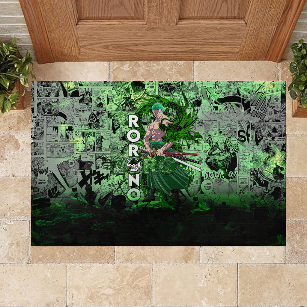 one-piece-roronoa-zoro-rubber-doormat-dragon-twister-style